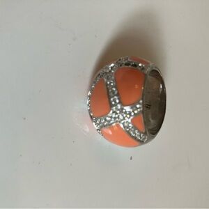Neiman Marcus Coral and Silver Women's Ring